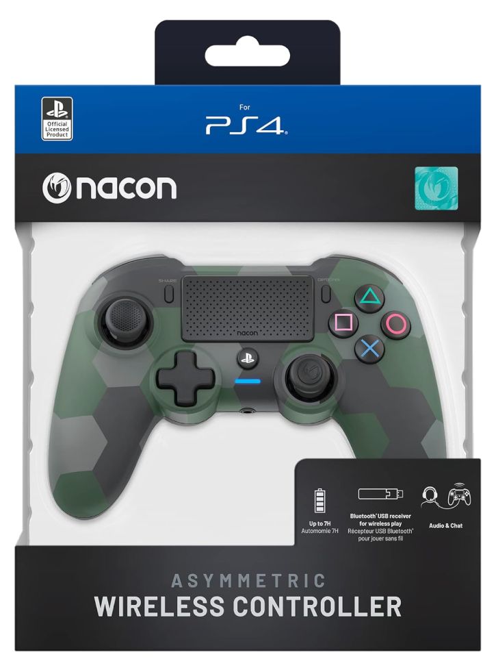 Nacon Controller Asymmetric Wireless Verde Camuflaj