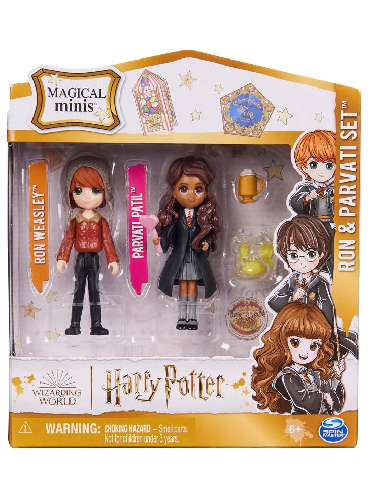 Set Spin Master Wizarding World Harry Potter Ron Parvati Magical Minis