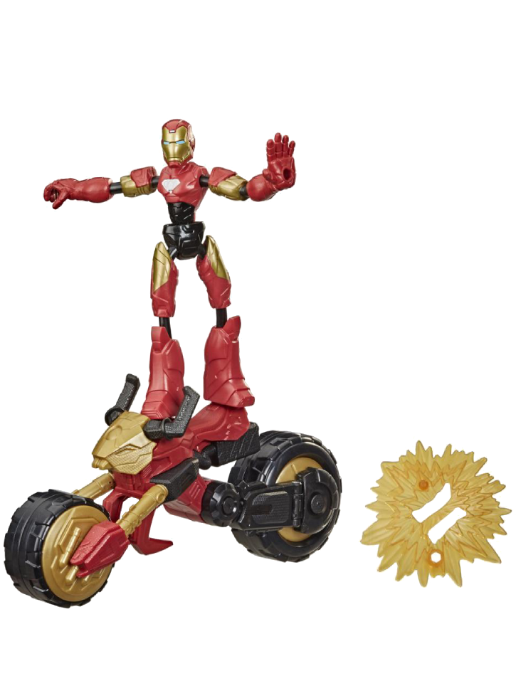 Marvel Avengers Bend And Flex Flex Rider Iron Man 2in1