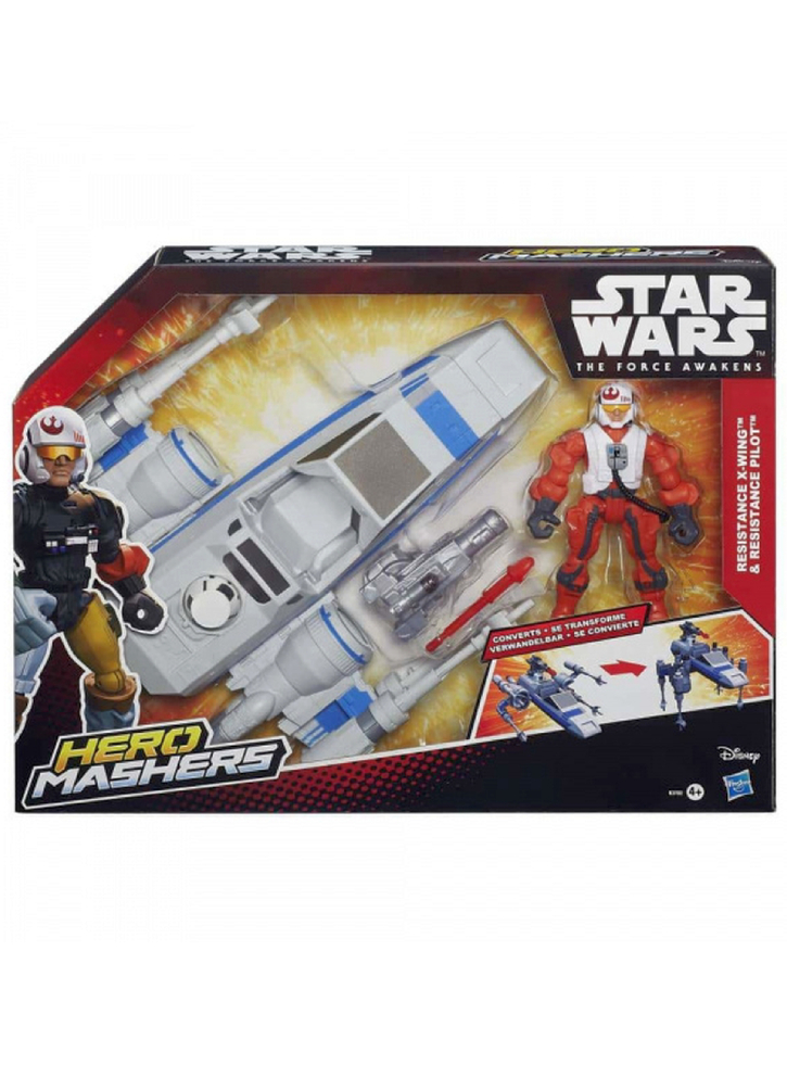 Nava Star Wars The Force Awakens Hero Mashers Resistance X-Wing & Pilot