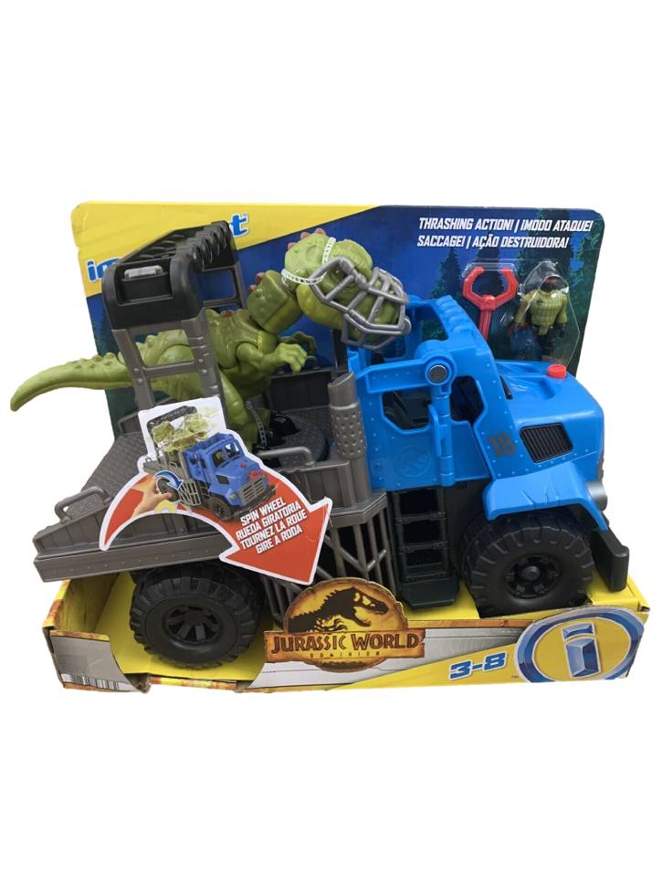 Masina Jurassic World Dominion Break Out Dino Hauler Thrashing Action