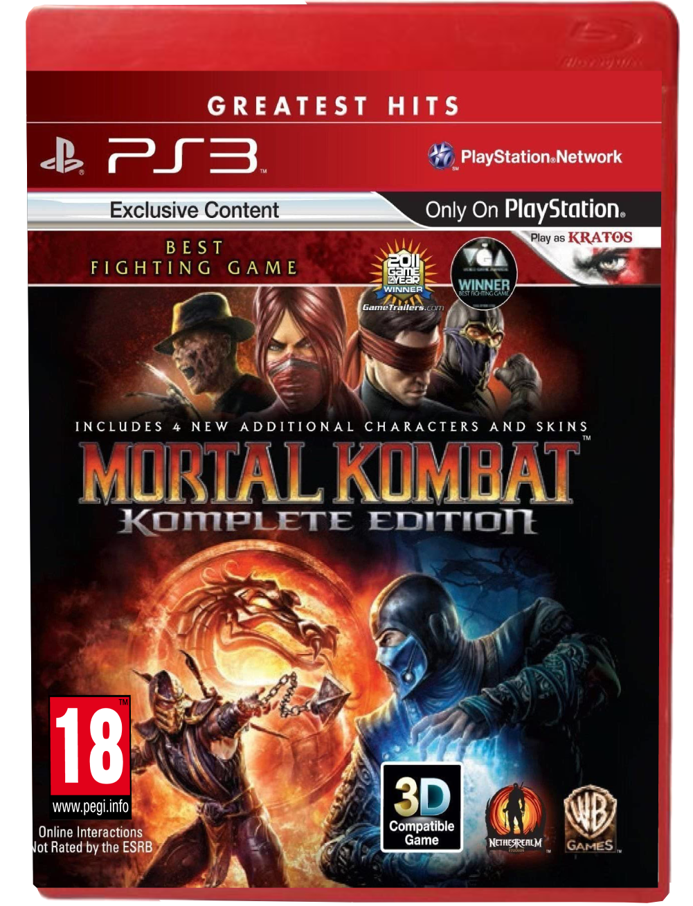 Mortal Kombat Komplete Edition Greatest Hits Плейстейшън 3