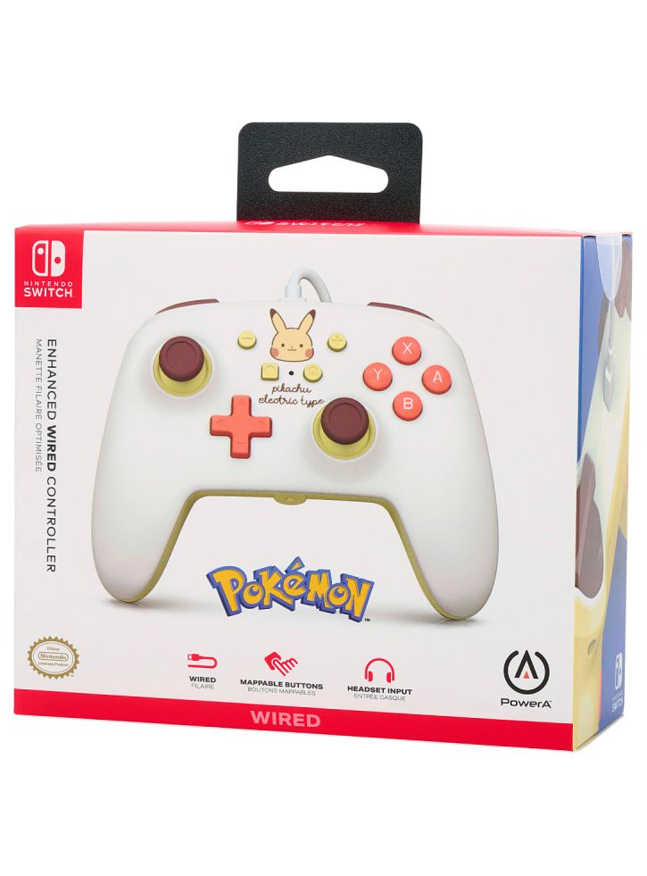 Controller PowerA Enhanced Wired Pikachu Electric Type - NSW