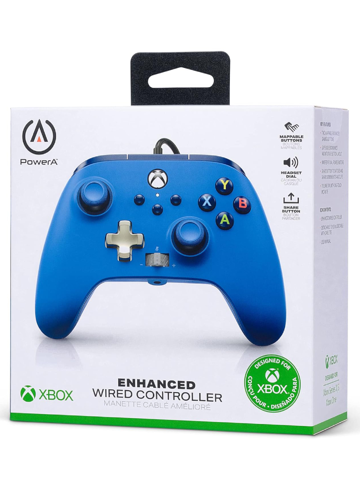 Controller PowerA Enhanced Wired Blue - Xbox Series X