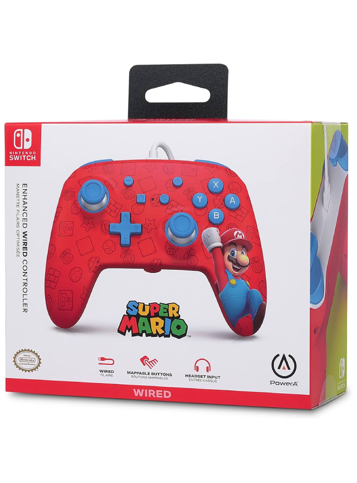 Controller PowerA Enhanced Wired Woo Hoo Mario - NSW