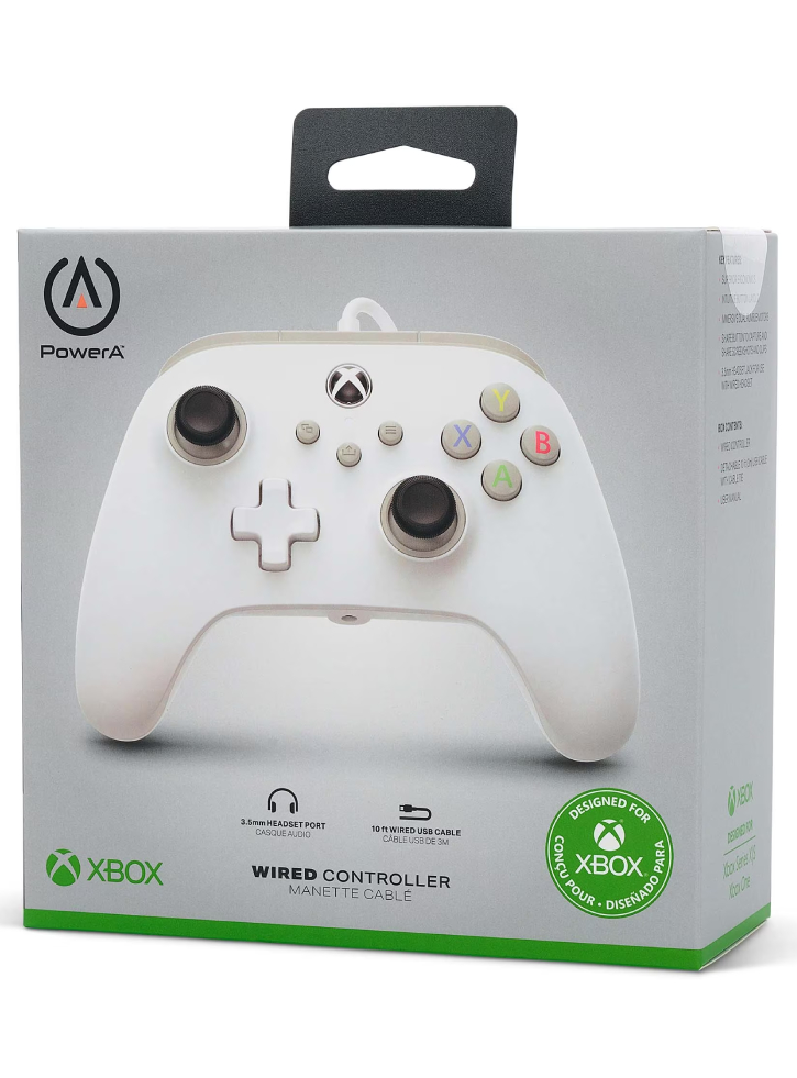 Controller cu Cablu PowerA Wired White - Xbox Series X