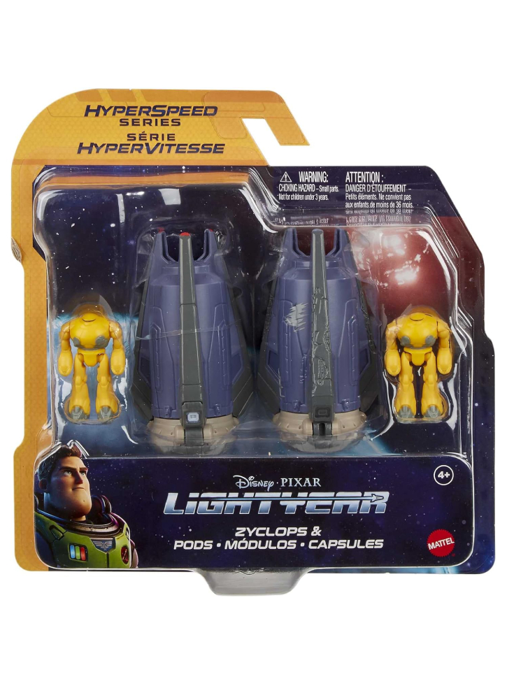 Set Pixar Lightyear Hyperspeed Series Zyclops Pods 20cm