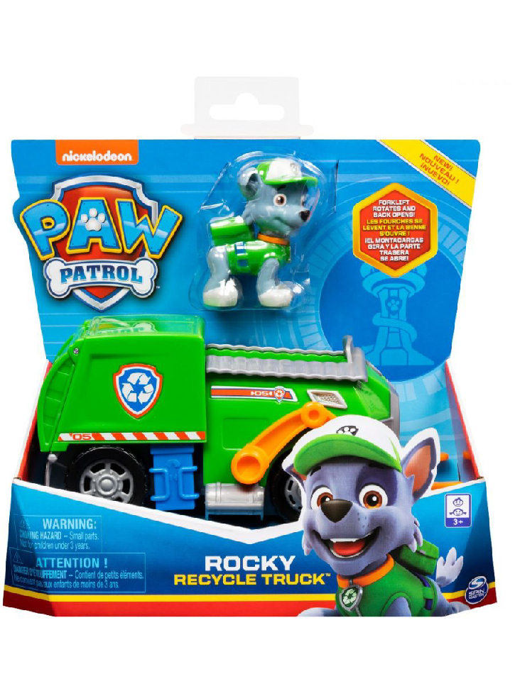 Paw Patrol Rocky Recycle Truck with Pup