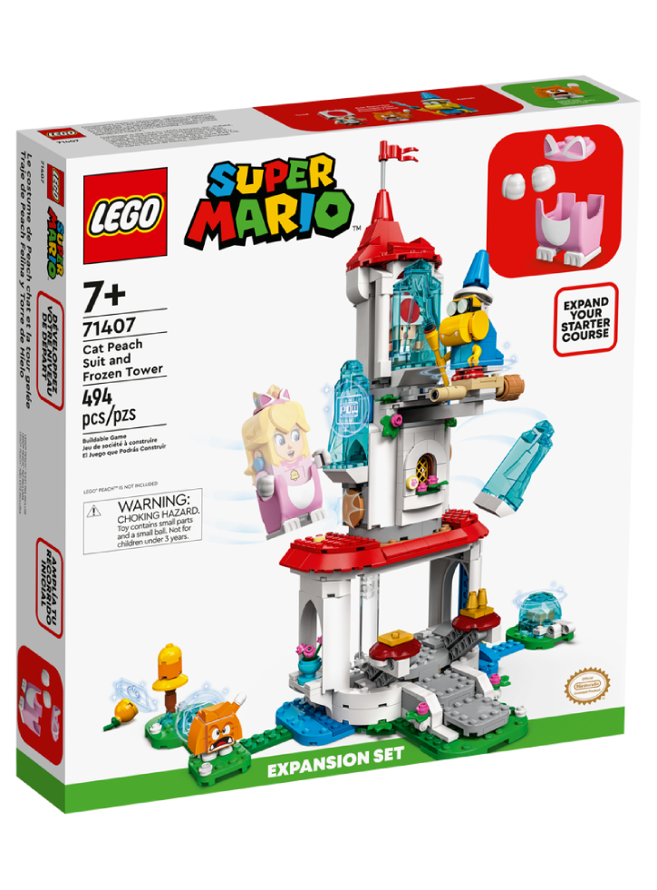 LEGO Super Mario Cat Peach Suit and Frozen Tower Expansion Set (71407)