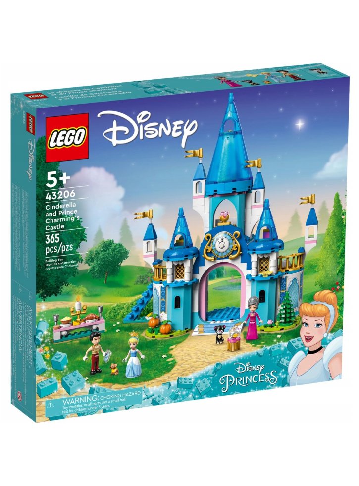 LEGO Disney Princess Cinderella and Prince Charming\'s Castle (43206)