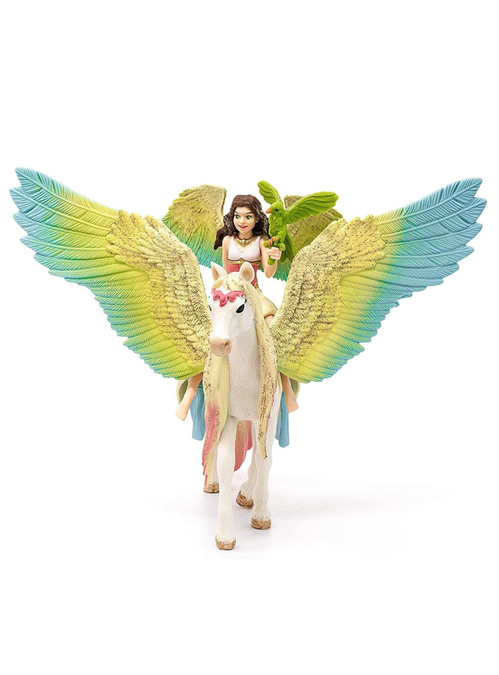 Figurina Schleich Fairy Surah with glitter Pegasus (70566)