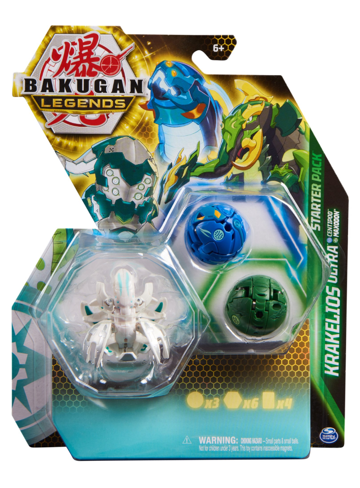 Bakugan Spin Master Legends Krakelios Ultra Centipod Maxodon Pack (20140289)