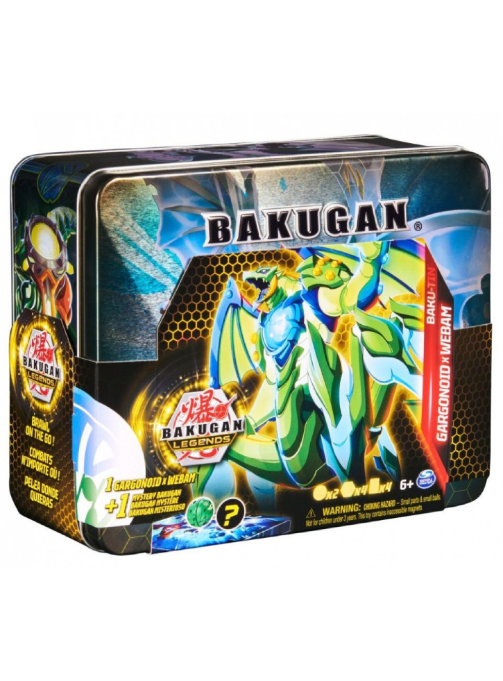 Set Bakugan Spin Master Legends Baku-tin Garganoid X Webam (6066256)