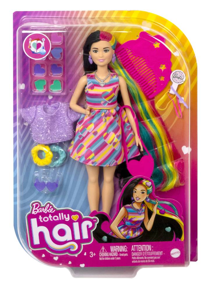 Papusa Barbie Totally Hair Heart-Themed (HCM90)