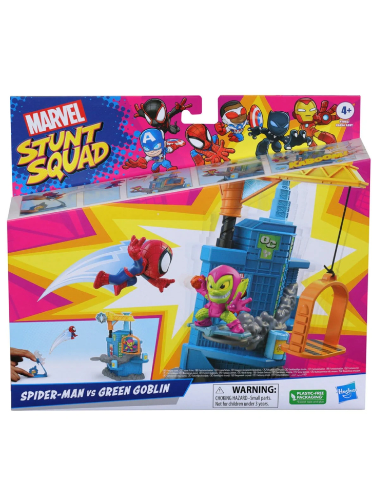 Set Marvel Stunt Squad Spider-Man VS Green Goblin Mini (F7062)