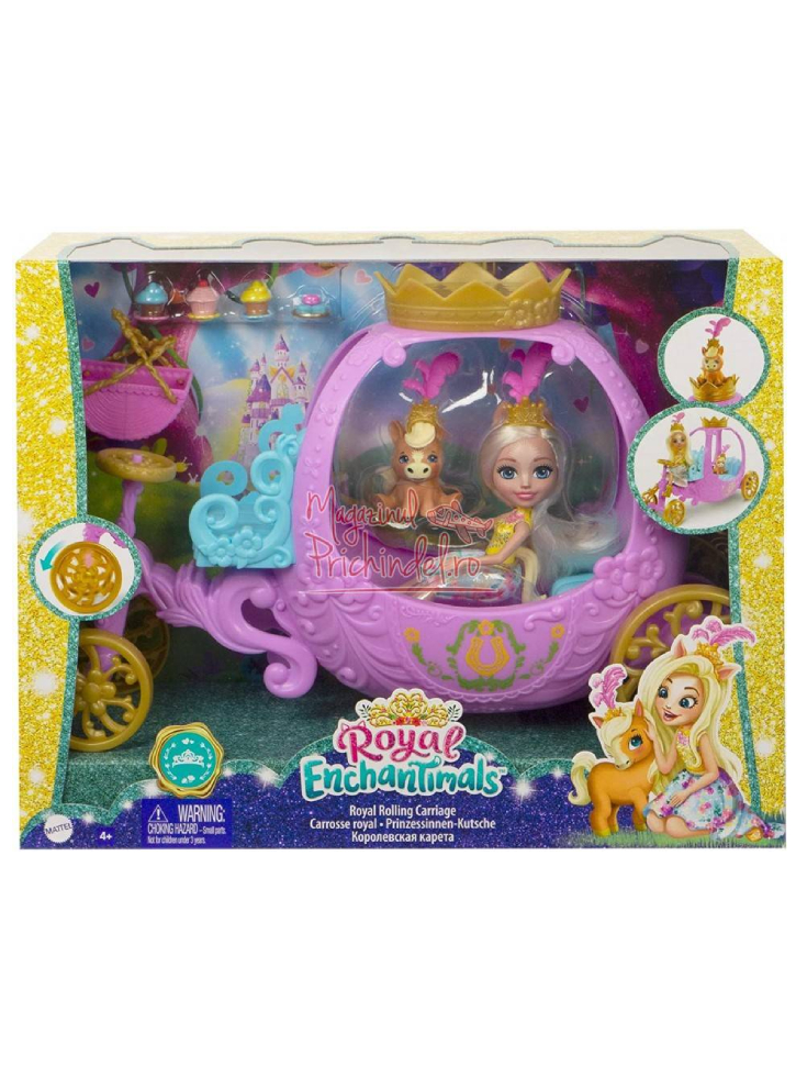 Papusa Royal Enchantimals & Rolling Carriage (GYJ16)