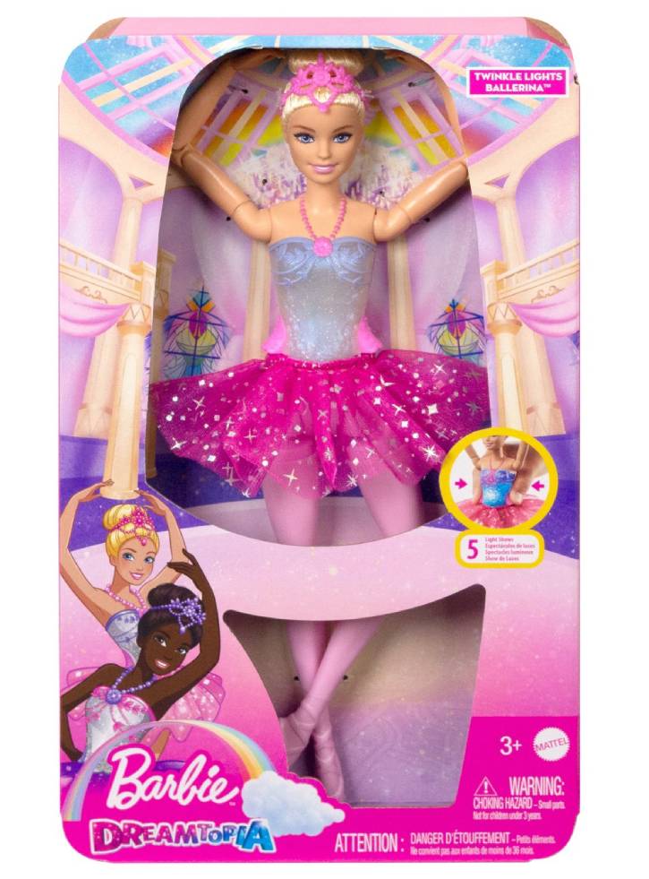 Papusa Barbie Dreamtopia Twinkle Lights Ballerina (HLC25)