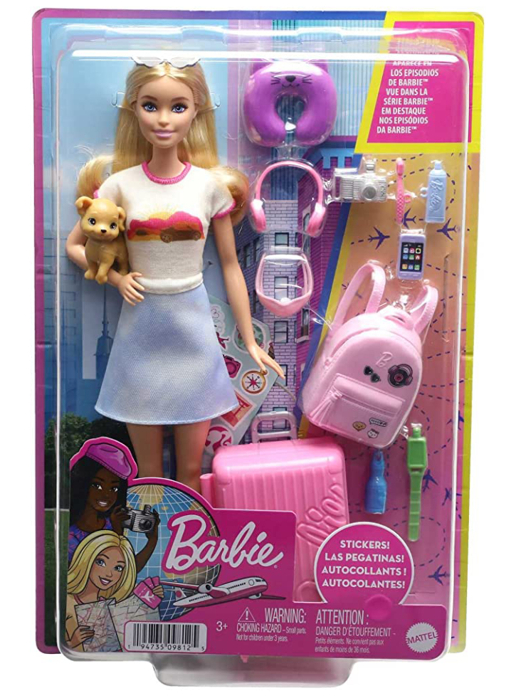 Papusa Barbie & Travel Set with Puppy (HJY18)