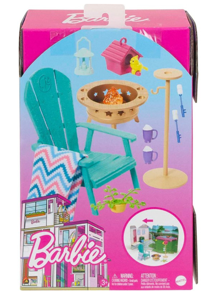 Set Barbie Furniture & Accessory Backyard Patio (HJV33)