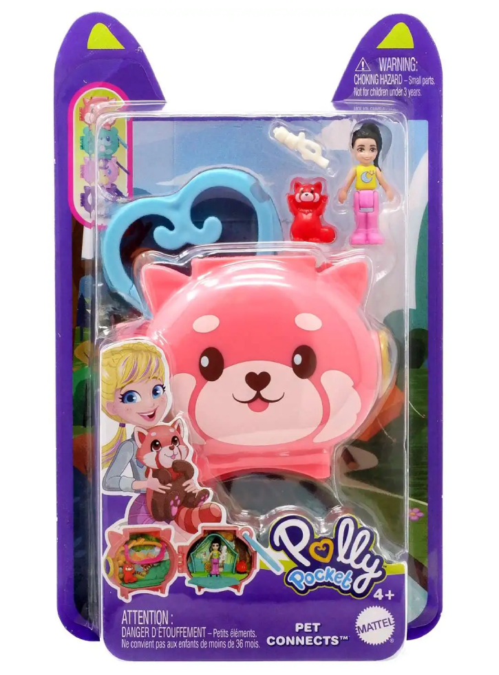 Set Polly Pocket Mini Pet Connects Fox Compact (HKV49)