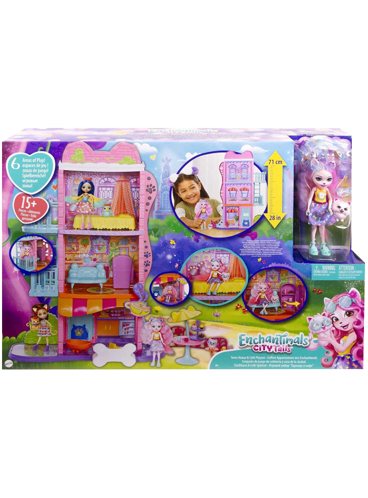 Set Enchantimals City Tails Town House Cafe (HHC18)