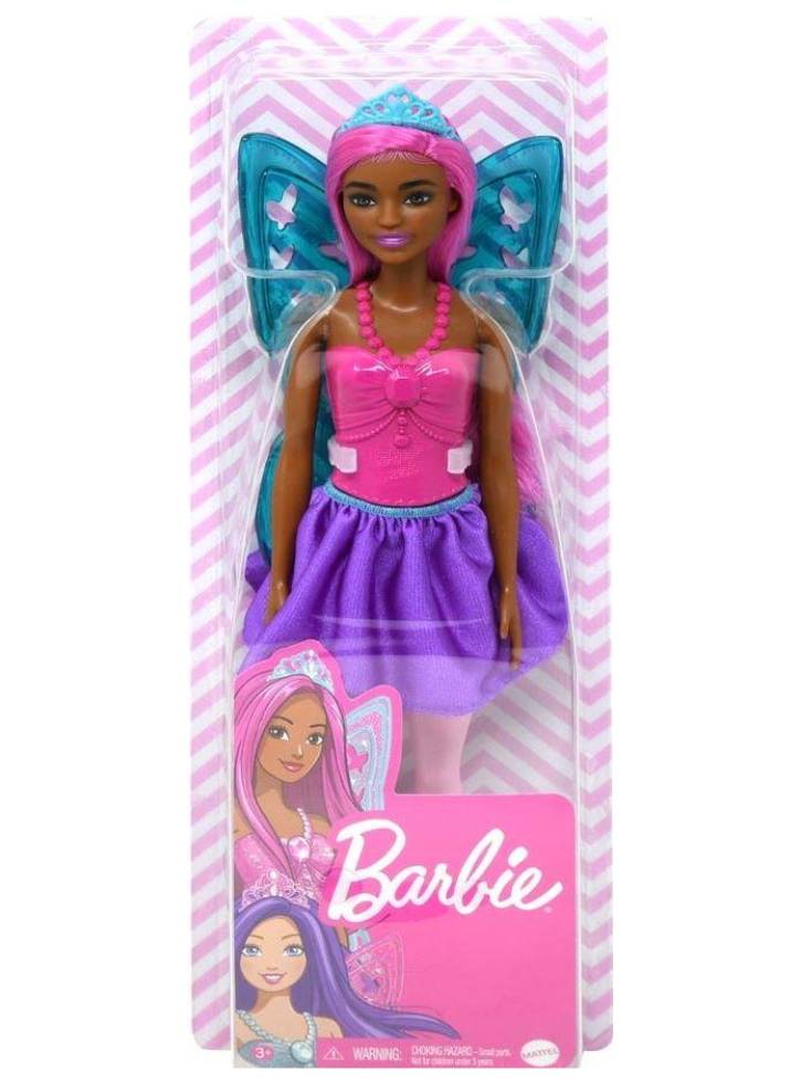 Papusa Barbie Fairy Ballet Dancer Purple Hair Dark Skin (GXD60)