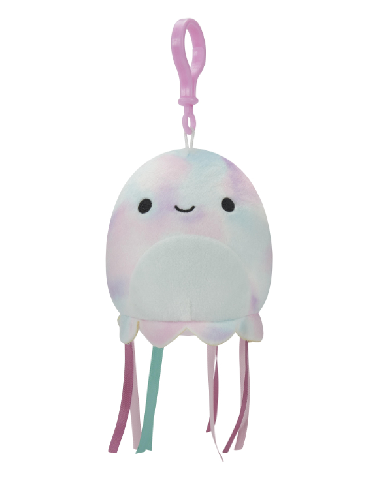 Plus Squishmallows P14 Clip On Tie Dye Jellyfish 9cm