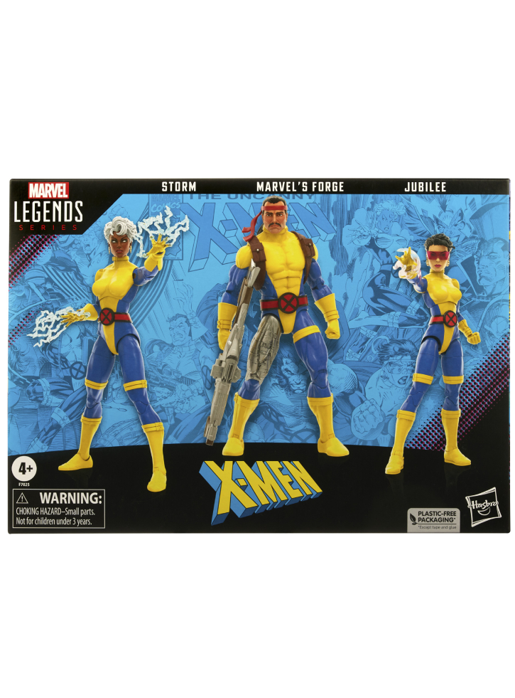 Set Fans Marvel Legends Series 60th Anniversary X Men Storm, Marvels Forge & Jubilee 15cm F7025