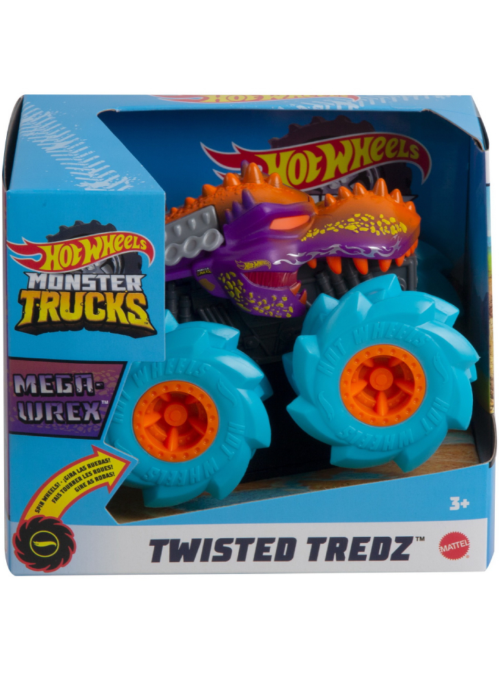 Hot Wheels Monster Trucks Twisted Tredz 1:43 Mega-Wrex (GVK39)