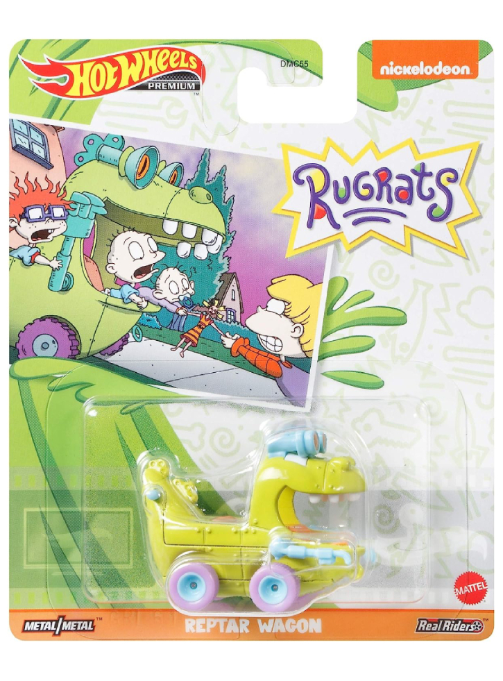 Hot Wheels Premium Rugrats Reptar Wagon Metal Vehicle (GRL61)