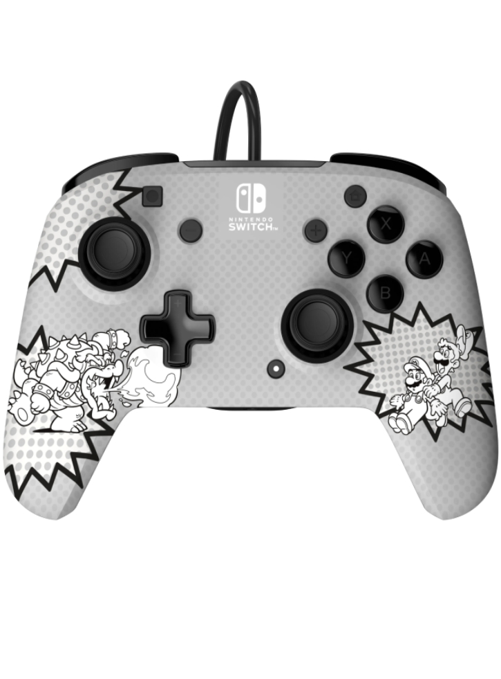 Controller PDP Rematch Wired Comic Mario - NSW