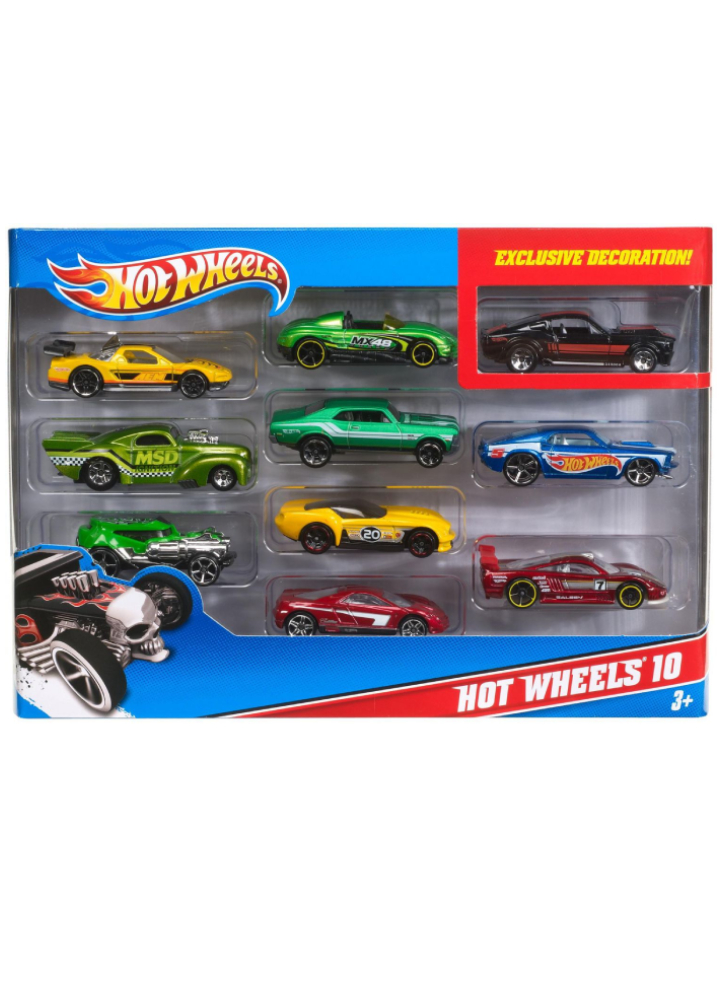 Set 10 Hot Wheels (Random) 54886)