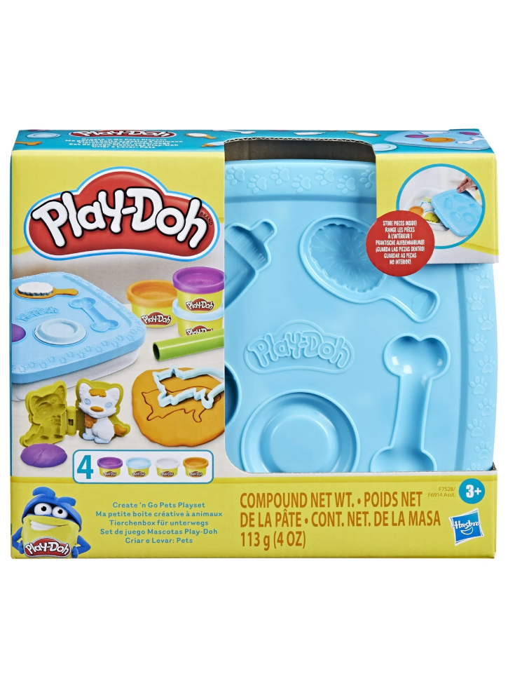 Set plastilina Play-Doh Create\'n Go Pets (F7528)