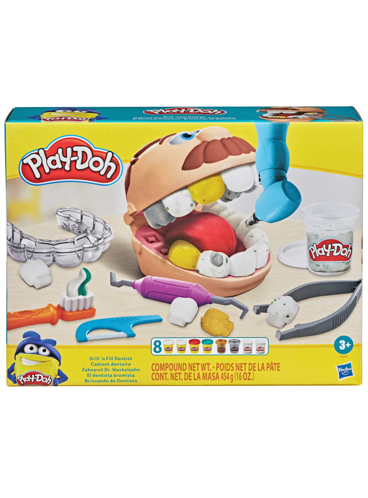 Set Plastilina Play-Doh Drill\'n Fill Dentist (F1259)