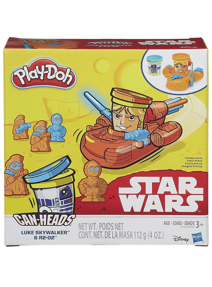 Set Play-Doh Star Wars Can-Heads Luke Sjywalker R2-D2 (B2536)