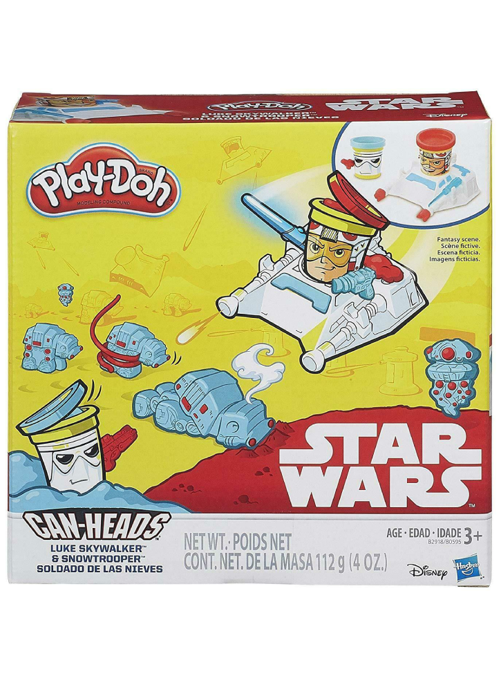 Set Play-Doh Star Wars Can-Heads Luke Skywalker Snowtrooper (B2918)