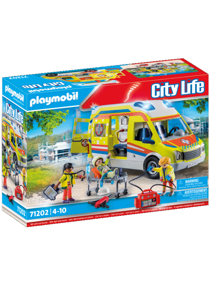 Set Playmobil Ambulance with light and sound (71202)