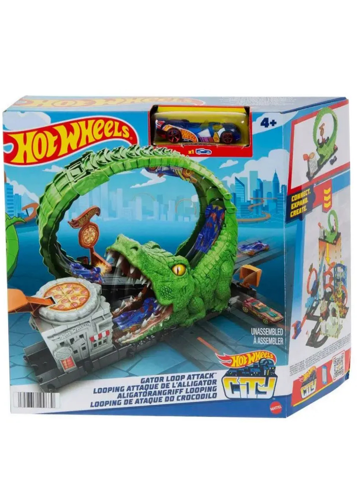 Set Hot Wheels City Gator Loop Attack (HKX39)