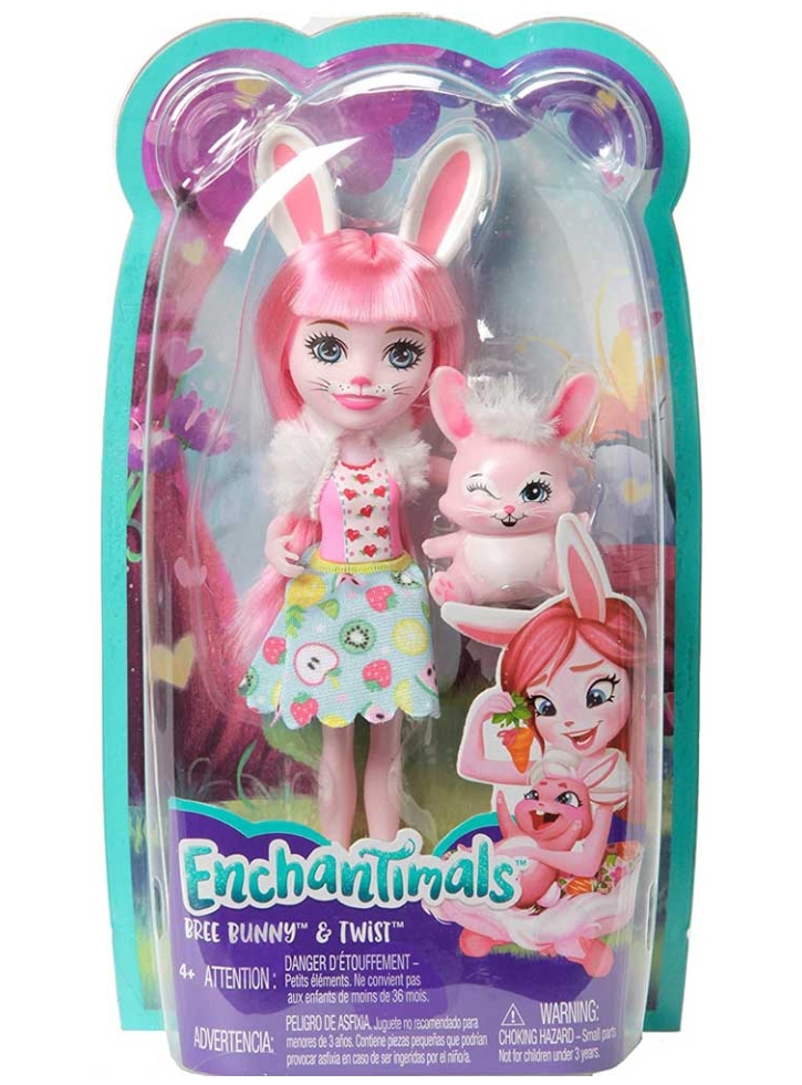 Papusa Enchantimals Mini Bree Bunny Twist (FXM73)