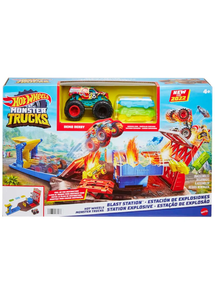 Set Hot Wheels Monster Trucks Blast Station (HFB12)