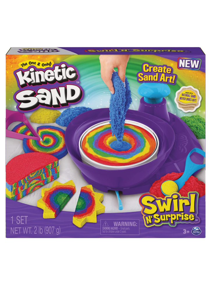 Plastilina Kinetic Sand Swirl N\' Surprise (6063931)