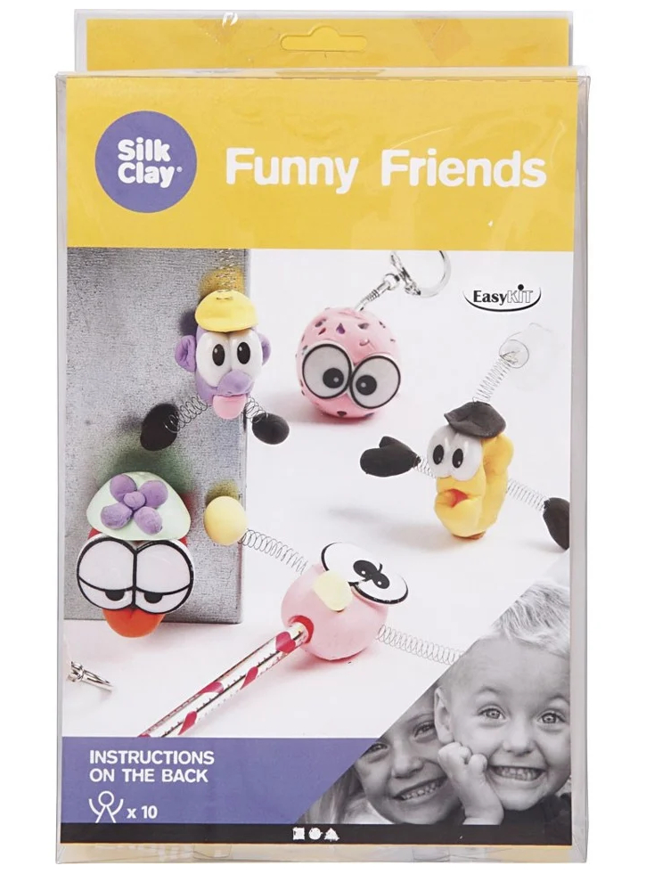 Set Plastilina Silk Clay Funny Friends (100680)