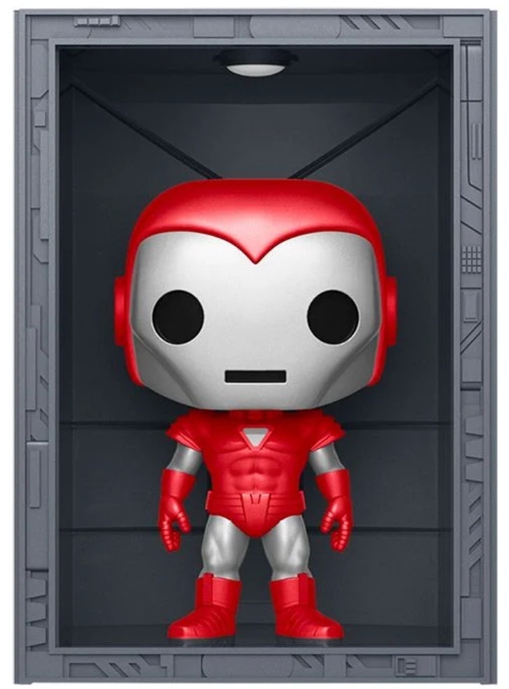 Pop Deluxe Marvel Hall of Armor Iron Man Model 8 Silver Centurion Mettalic