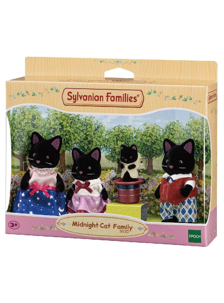 Sylvanian Families Midnight Cat Family 5530