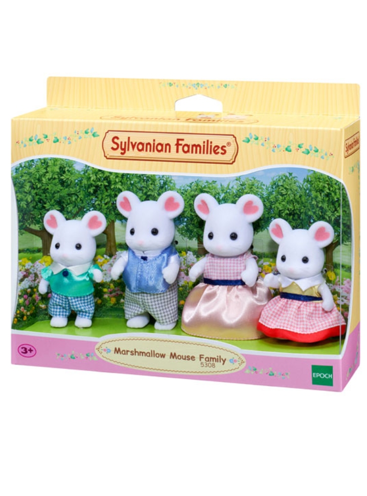 Sylvanian Families Marshmallow Mouse Family 5308