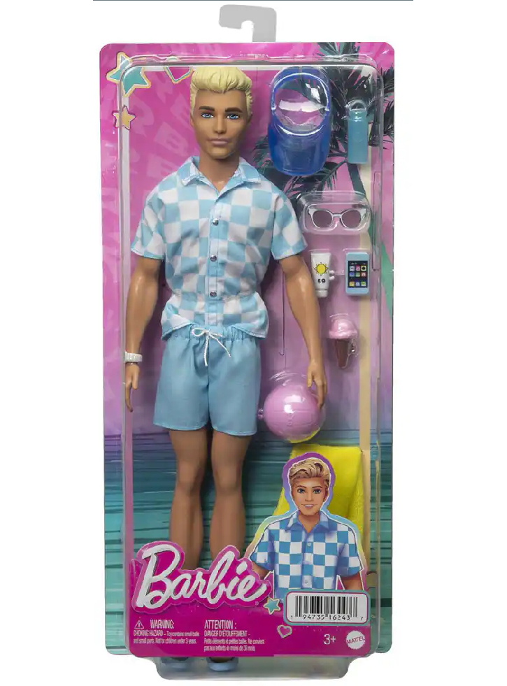 Papusa Ken Barbie Beach Day (HPL74)