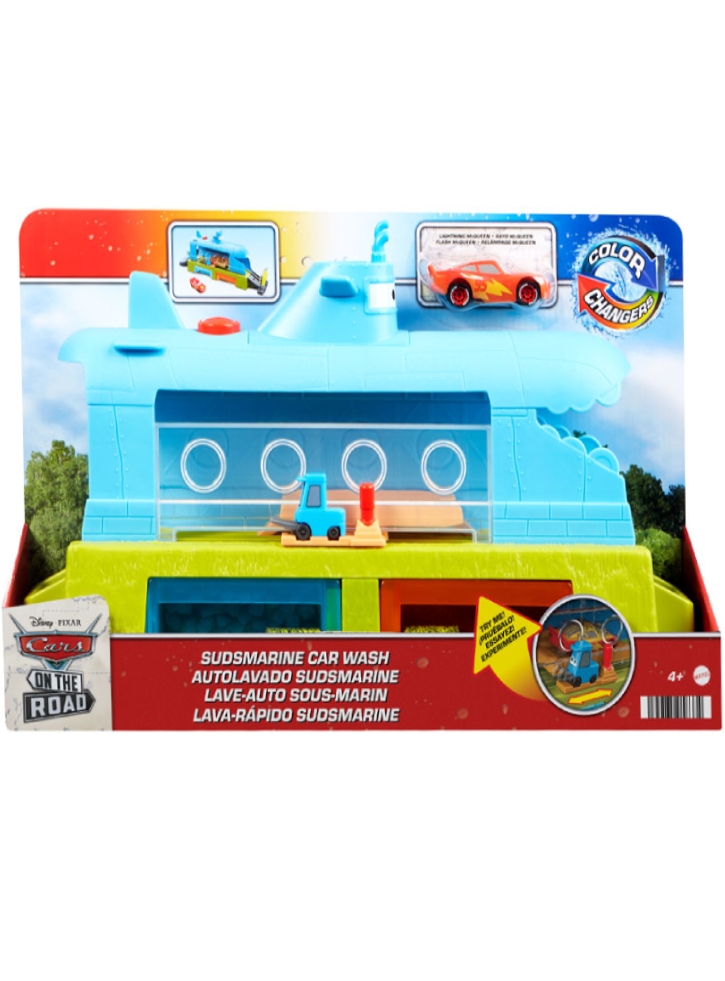 Pixar Cars On the Road Color Changers Sudsmarine Car Wash (HGV70)