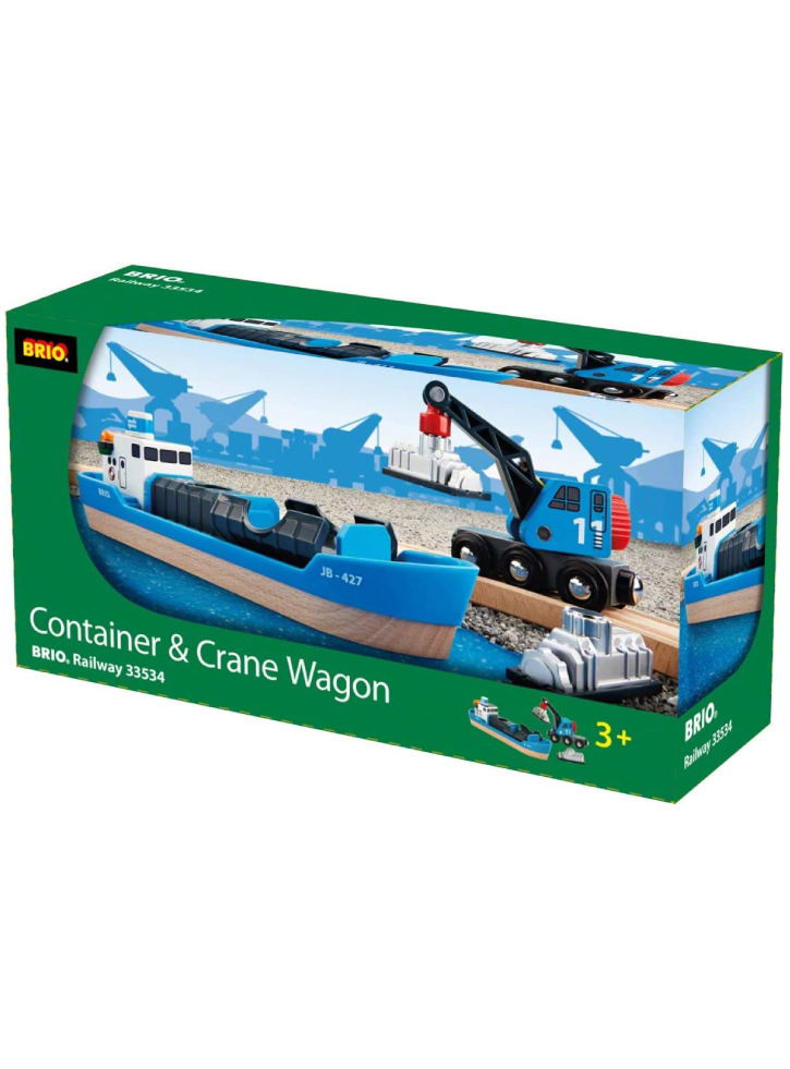 Set BRIO Freight Ship & Crane (33534)