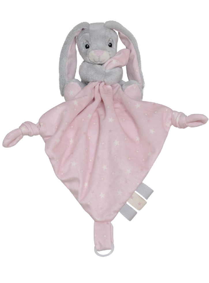 Plus My Teddy Comforter Rosa Bunny (28-NSPK)