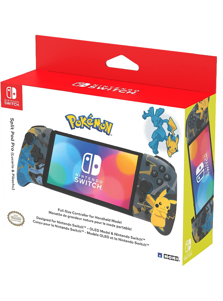 Controller Hori Split Pad Pro Lucario & Pikachu - Nintendo Switch